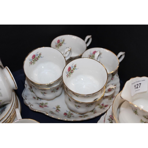 127 - Royal Albert Winsome teaset, a Cheswell teaset, Haviland & Co. coffee set, etc.