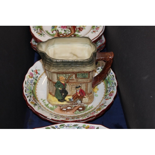 135 - Copeland Spode Waring & Gillow part service, and a Royal Doulton Oliver Twist jug.