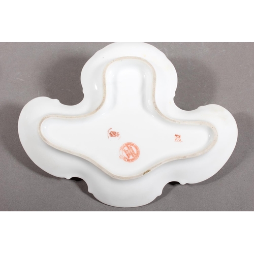 138 - T Goode & Co. floral decorated inkwell.