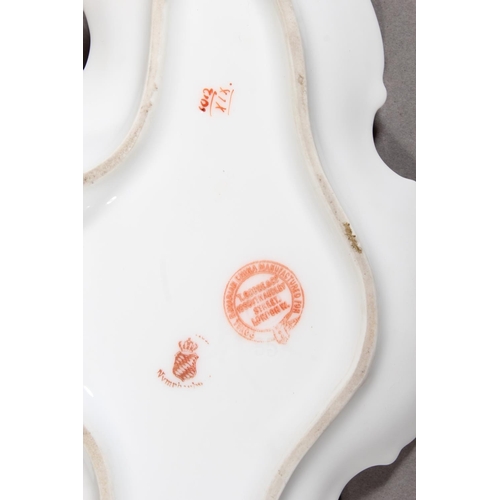 138 - T Goode & Co. floral decorated inkwell.