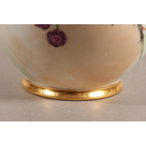 139 - Czechoslovakian floral decorated ginger jar and cover.