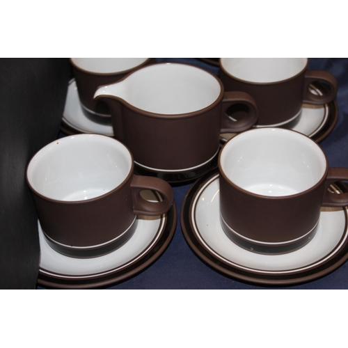 145 - Hornsea Contrast oven-to-tableware teaset.