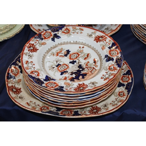 147 - Masons Imari dinner service.