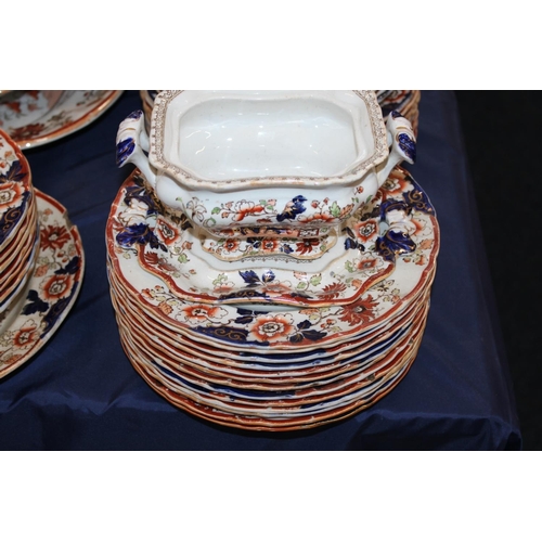 147 - Masons Imari dinner service.