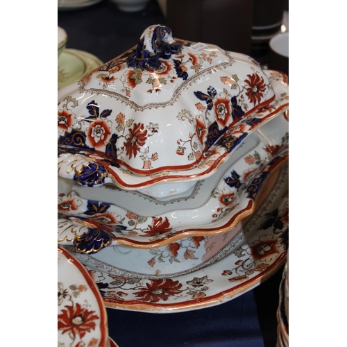 147 - Masons Imari dinner service.