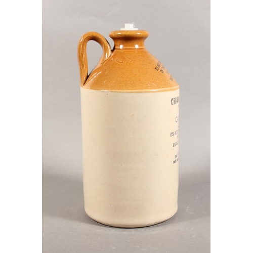 156 - Crown Botanic Brewery of Cardiff stoneware flagon.