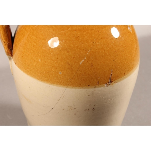 166 - John Harrhy White Horse Hotel Abergavenny stoneware flagon.