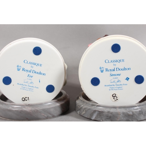 98 - Four Royal Doulton Classic figures modelled by Timothy Potts.