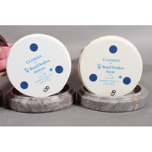 98 - Four Royal Doulton Classic figures modelled by Timothy Potts.