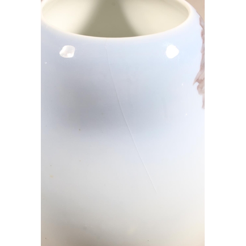 169 - Bing & Grondahl of Denmark porcelain baluster vase with fruiting vine decoration, signed to base... 