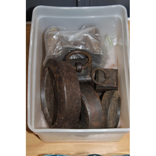 230 - French style frosted glass ceiling light shade with fan decoration, a moulded blue glass letter stan... 