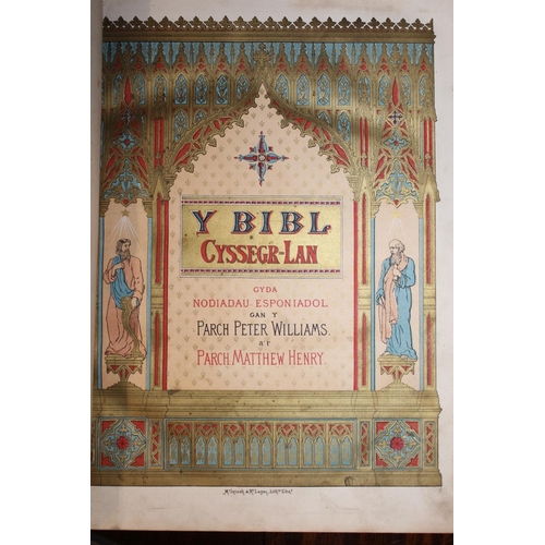 301C - Leather bound Bible and another leather bound.