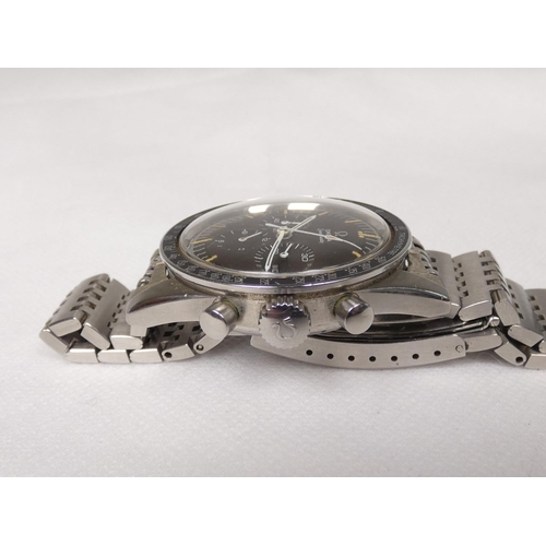 89 - Omega. Vintage 1960s pre-moon Ed White Speedmaster twin puhser chronograph wristwatch Ref 105.003-65... 