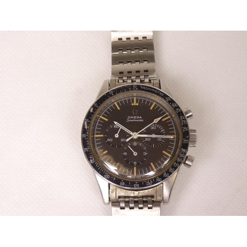 89 - Omega. Vintage 1960s pre-moon Ed White Speedmaster twin puhser chronograph wristwatch Ref 105.003-65... 