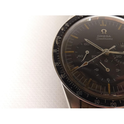 89 - Omega. Vintage 1960s pre-moon Ed White Speedmaster twin puhser chronograph wristwatch Ref 105.003-65... 