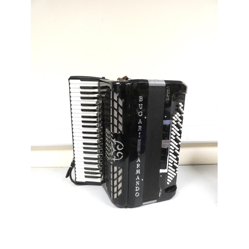 384 - A Bugari Armando Artist Cassotto 126 bass accordion, made in Castelfidardo, Italy, with 45 treble ke... 