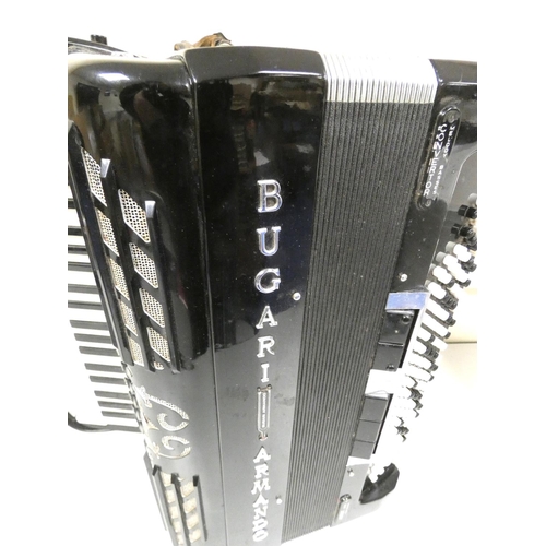 384 - A Bugari Armando Artist Cassotto 126 bass accordion, made in Castelfidardo, Italy, with 45 treble ke... 
