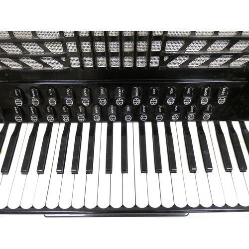 384 - A Bugari Armando Artist Cassotto 126 bass accordion, made in Castelfidardo, Italy, with 45 treble ke... 