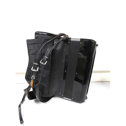 384 - A Bugari Armando Artist Cassotto 126 bass accordion, made in Castelfidardo, Italy, with 45 treble ke... 