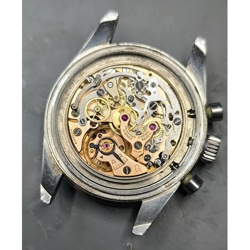 89 - Omega. Vintage 1960s pre-moon Ed White Speedmaster twin puhser chronograph wristwatch Ref 105.003-65... 