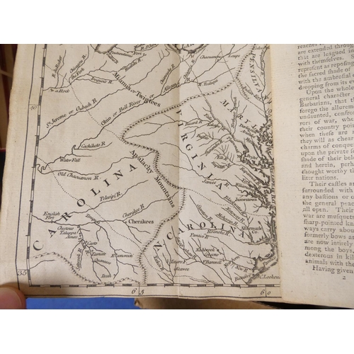 92 - THE SCOTS MAGAZINE.  Bound vol. 37. Fldg. eng. map of Thirty-miles round Boston. Poor bdg., brds. de... 