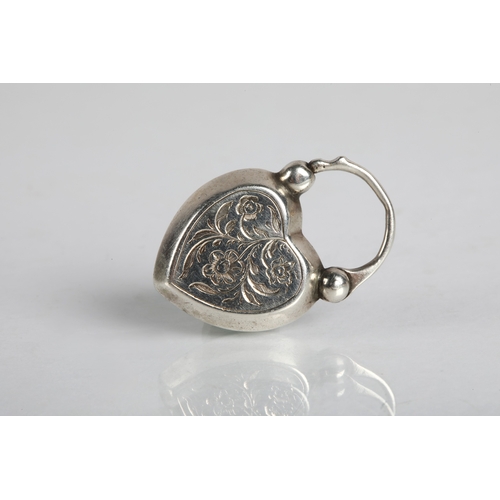 White metal mourning locket