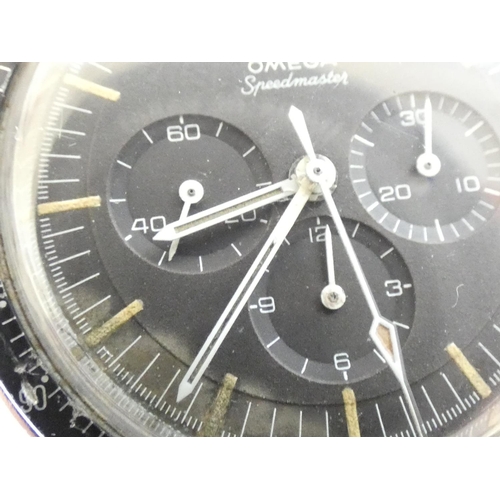 89 - Omega. Vintage 1960s pre-moon Ed White Speedmaster twin puhser chronograph wristwatch Ref 105.003-65... 