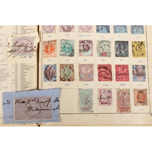 GREAT BRITAIN GB stamp used collection to include a block of four penny ...