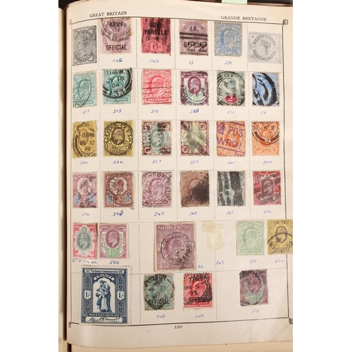 GREAT BRITAIN GB stamp used collection to include a block of four penny ...