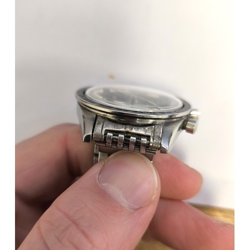 89 - Omega. Vintage 1960s pre-moon Ed White Speedmaster twin puhser chronograph wristwatch Ref 105.003-65... 