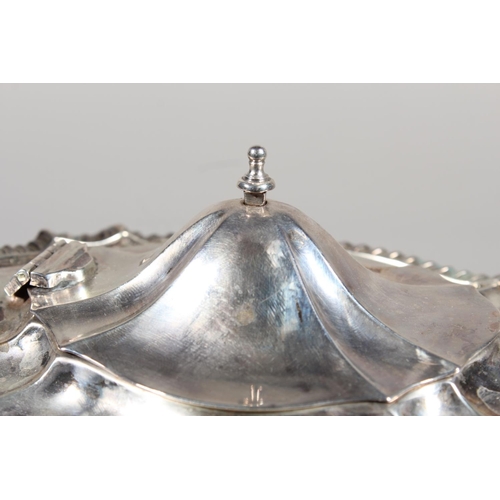 8 - Victorian silver four piece tea service of shaped form, Thomas Latham & Ernest Morton, Birmingha... 