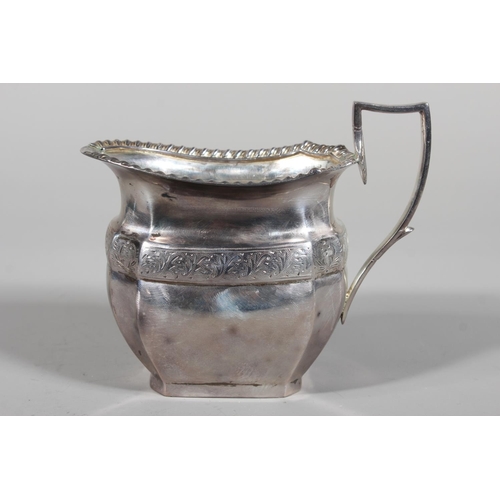 8 - Victorian silver four piece tea service of shaped form, Thomas Latham & Ernest Morton, Birmingha... 