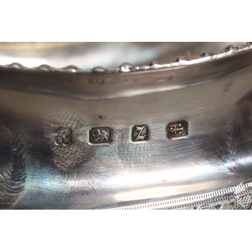 8 - Victorian silver four piece tea service of shaped form, Thomas Latham & Ernest Morton, Birmingha... 