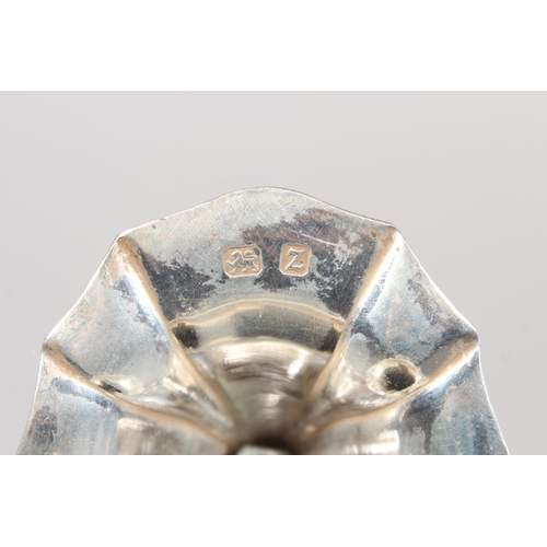 8 - Victorian silver four piece tea service of shaped form, Thomas Latham & Ernest Morton, Birmingha... 