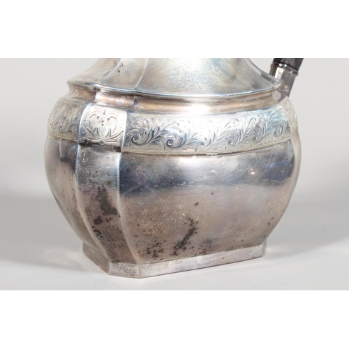 8 - Victorian silver four piece tea service of shaped form, Thomas Latham & Ernest Morton, Birmingha... 