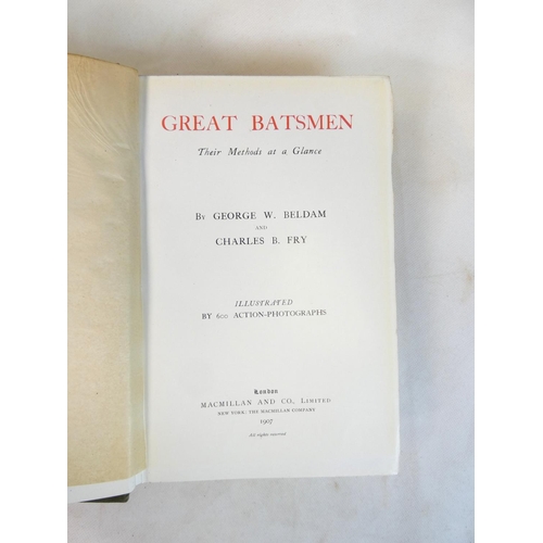 17 - BELDAM G. W. & FRY C. B.&nbsp;&nbsp;Great Batsmen, Their Methods at a Glance. Many illus. Orig. ... 