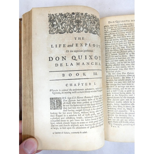 19 - CERVANTES MIGUEL DE. The Life & Exploits of ... Don Quixote, trans. by Charles Jarvis. 2 vols. E... 