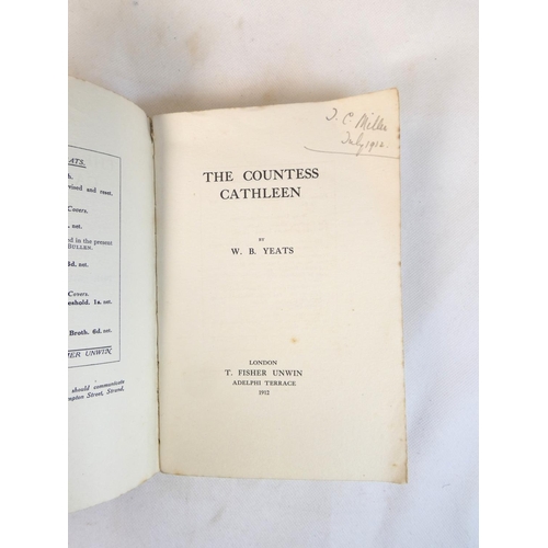 22 - YEATS W. B.&nbsp;&nbsp;The Pot of Broth. 2 copies, one in prntd. card wrappers, each foxed. A. H. Bu... 