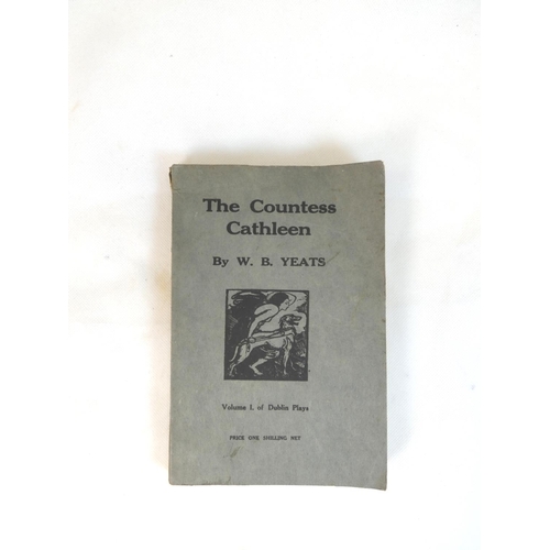 22 - YEATS W. B.&nbsp;&nbsp;The Pot of Broth. 2 copies, one in prntd. card wrappers, each foxed. A. H. Bu... 