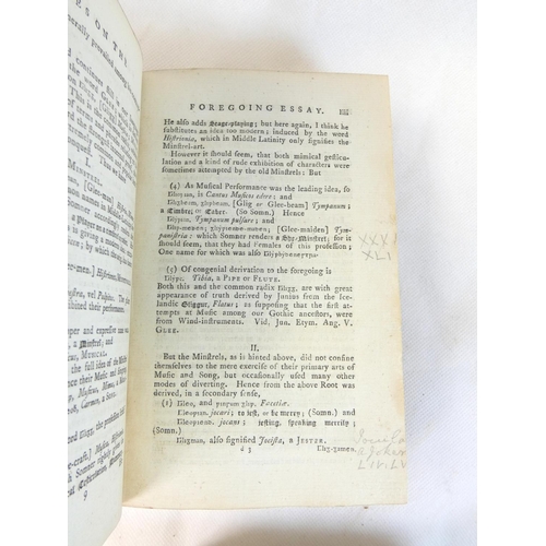 3 - (PERCY BISHOP).&nbsp;&nbsp;Reliques of Ancient English Poetry. 3 vols. Half titles, eng. frontis, ti... 