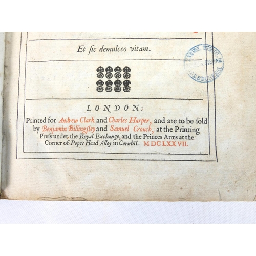 6 - FELLTHAM OWEN.&nbsp;&nbsp;Resolves, Divine, Moral, Political, The Tenth Impression with New & Se... 
