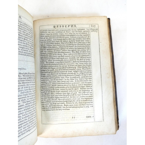 6 - FELLTHAM OWEN.&nbsp;&nbsp;Resolves, Divine, Moral, Political, The Tenth Impression with New & Se... 