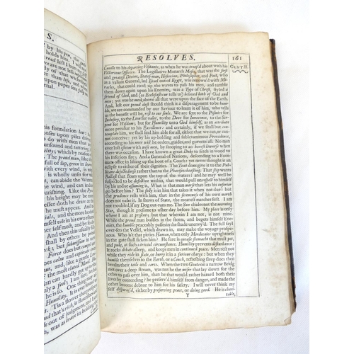 6 - FELLTHAM OWEN.&nbsp;&nbsp;Resolves, Divine, Moral, Political, The Tenth Impression with New & Se... 