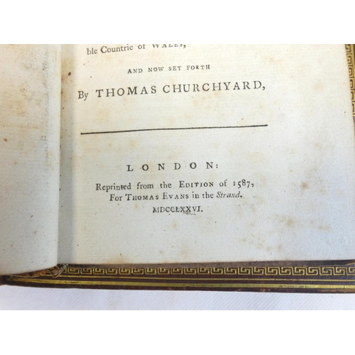 7 - CHURCHYARD THOMAS.  The Worthines of Wales, A Poem, A True Note of the Ancient Castles, Famous Monum... 