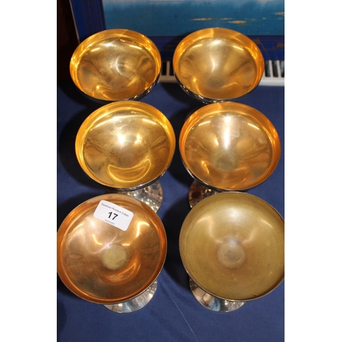 17 - Six Casa Pupo of Spain wine goblets....