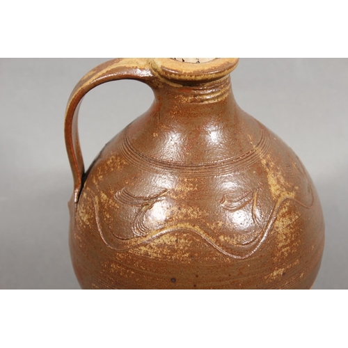 22 - David Leach (1911-2005) pottery flagon with cork stopper....