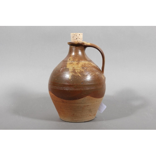 22 - David Leach (1911-2005) pottery flagon with cork stopper....