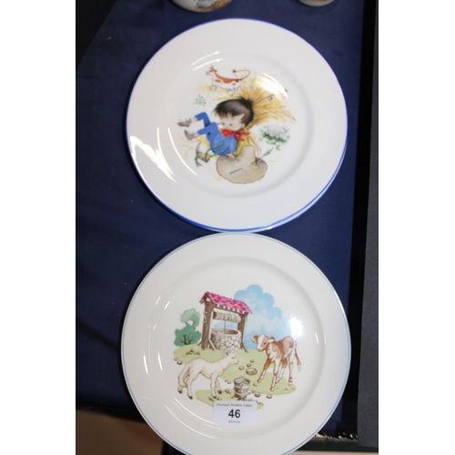 46 - Nursery style tea ware to include Hammersley, Copeland Spode, and Royal Doulton Bunnykins tea ware....