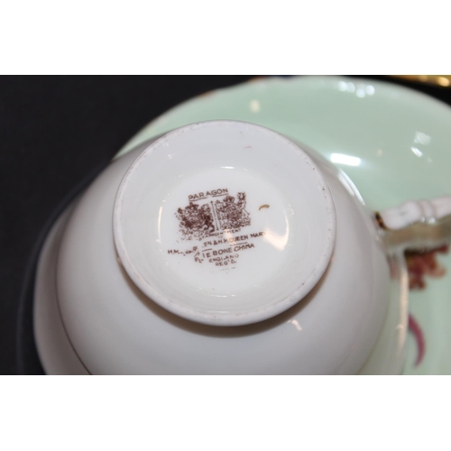 47 - Cups and saucers to include Paragon and Hammersely.  (9)...