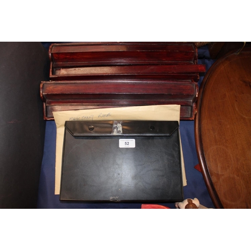 52 - Mah Jong with stands....